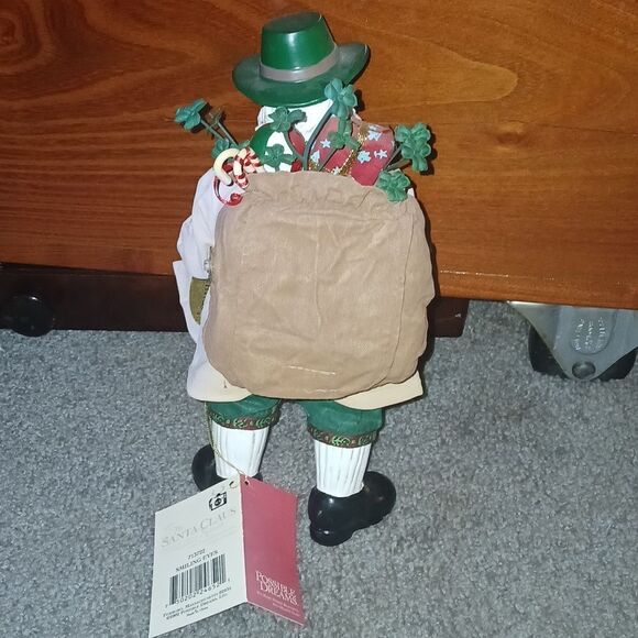 Possible Dreams Clothtique Vintage Irish Santa Smiling Eyes Musical & Lights - Picture 4 of 8